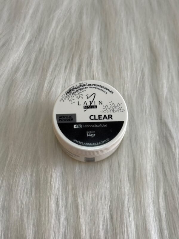 Polvo acrílico latín nails clear · 14 g