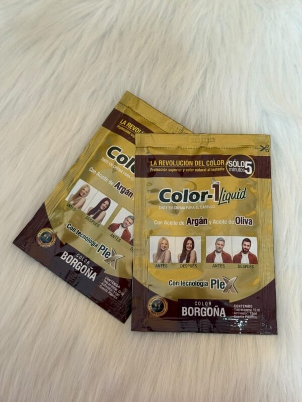 Tinte en crema color-1 liquid Borgoña sobre · 15 ml