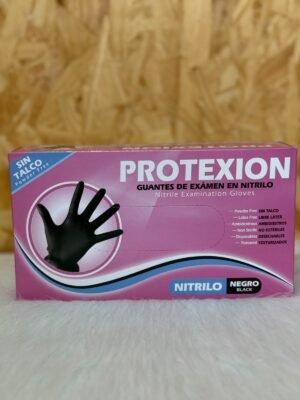 Guantes nitrilo negro talla S x Unidad
