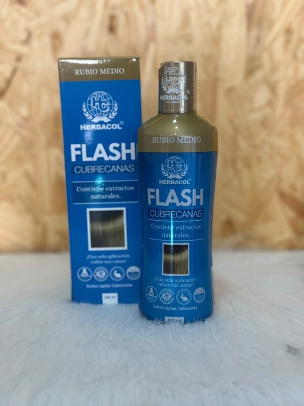 Tónico herbacol flash cubrecanas rubio medio · 240 ml