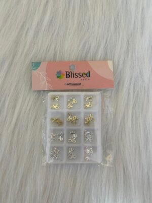 Lazos metal 3D oro/plata X12